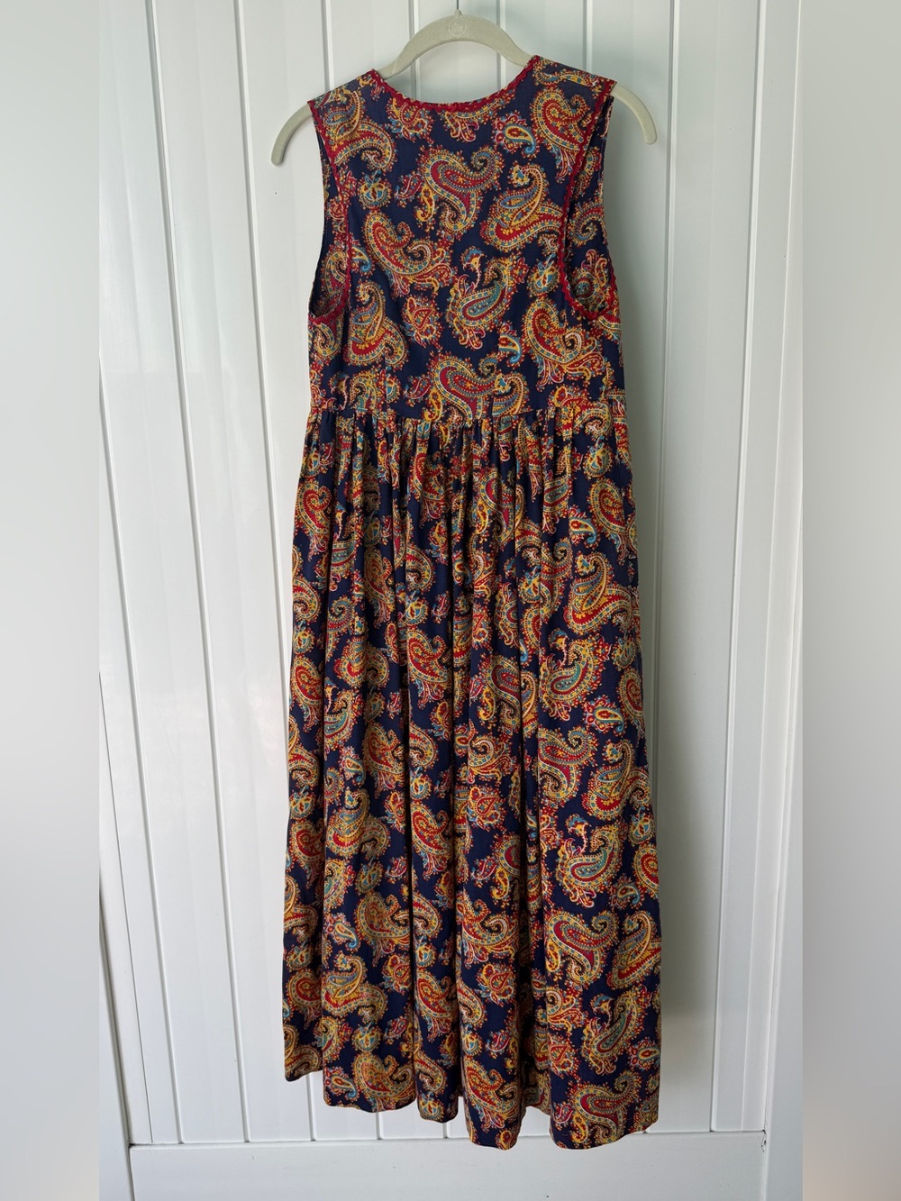 Handmade Paisley Maxi Dress Rickrack Prairie - Picture 4 of 11